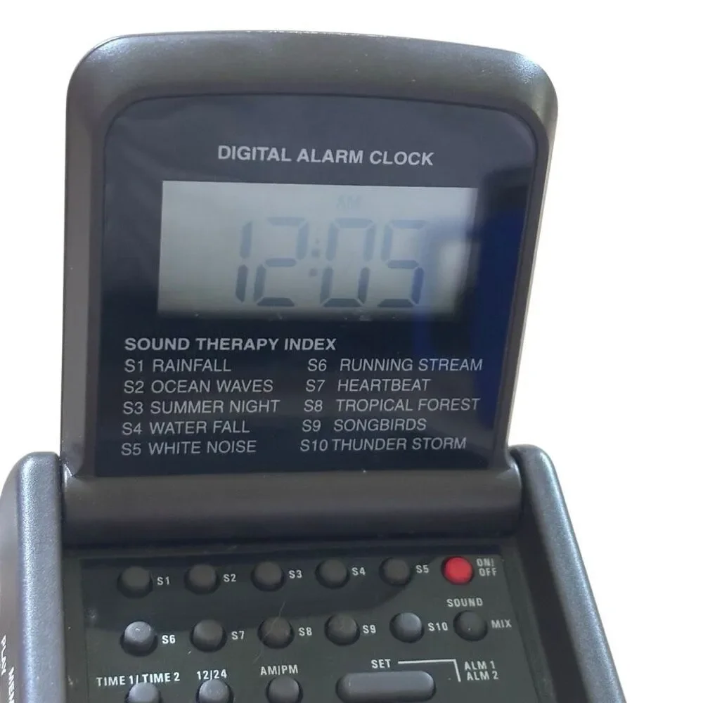Conair SU5 Sound Therapy Travel System Digital Alarm Clock AM FM Radio Tested⁠
